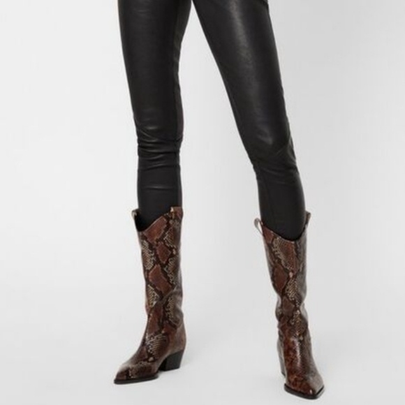 Zara Shoes - ZARA soft leather cowboy heel boots